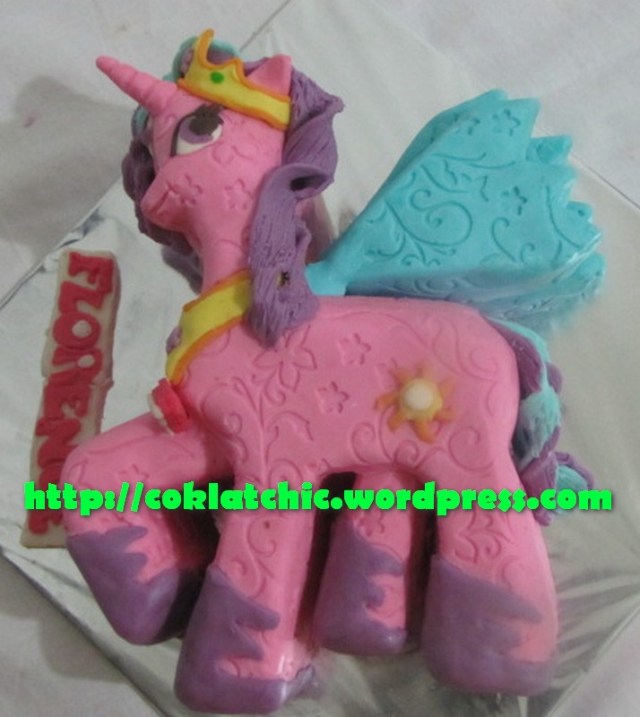 Cake Princess Celestia (cake kuda poni)