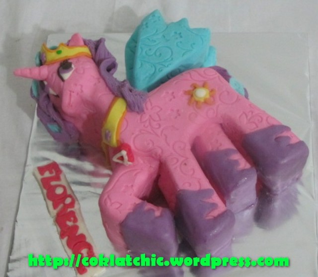 Cake Princess Celestia (cake kuda poni)