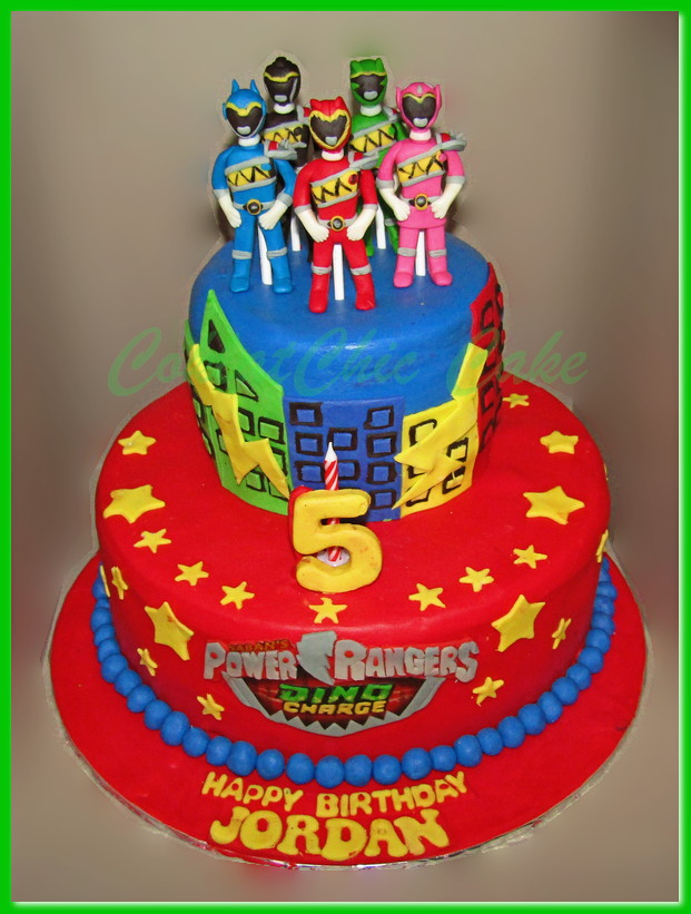 Cake Power Rangers Dino Charge – JORDAN – COKLATCHIC CAKE Est.2004