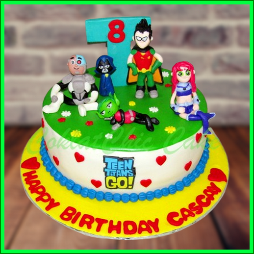 Cake Teen Titan Go – CASCAY – COKLATCHIC CAKE Est.2004